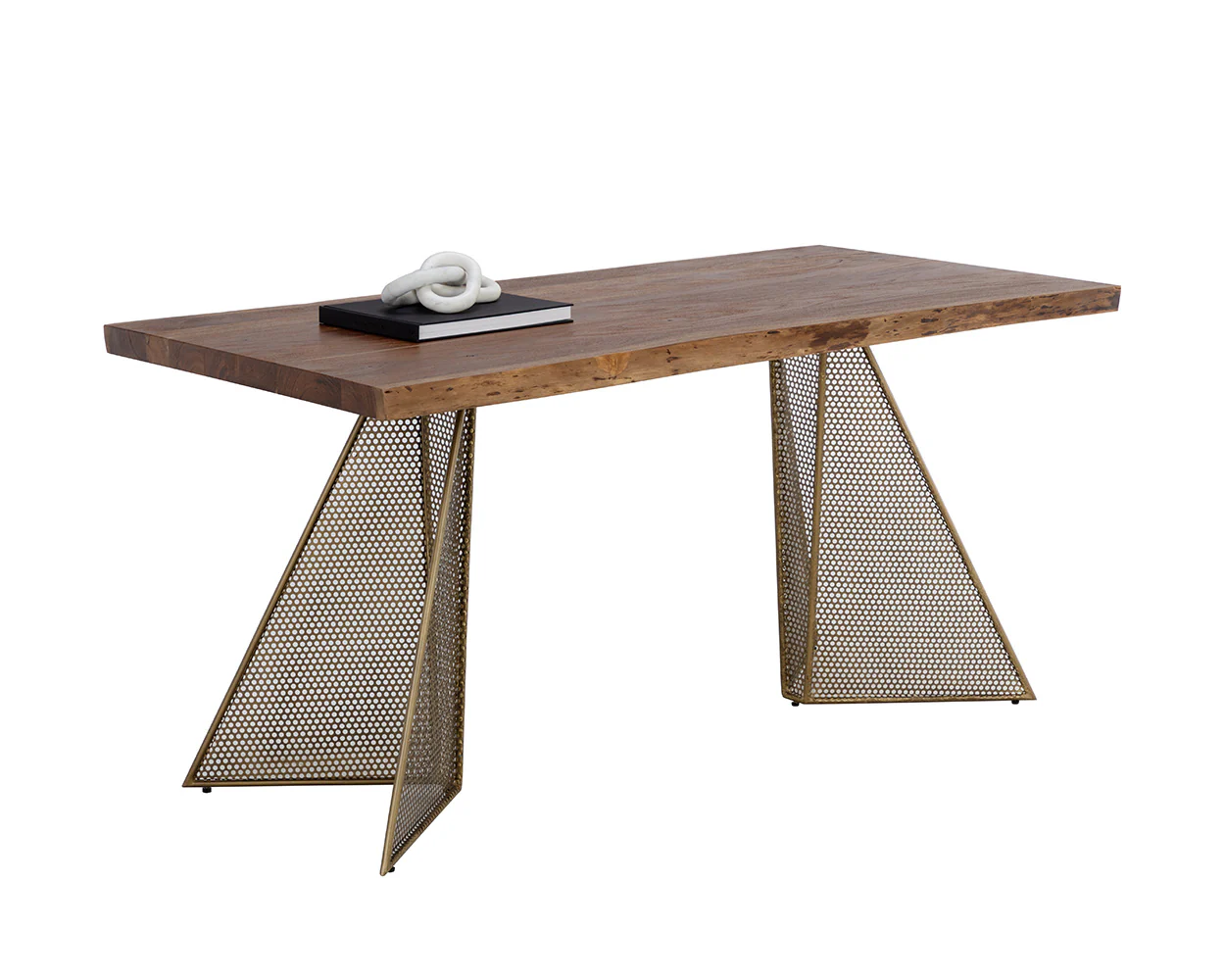 Mickey Desk Modern Writing Desk with Storage for Home Office, Study Room, or Bedroom Workspace